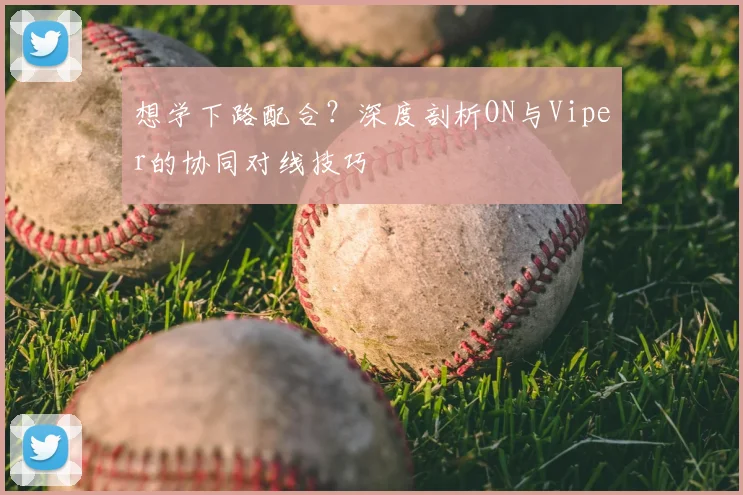 想学下路配合?深度剖析ON与Viper的协同对线技巧